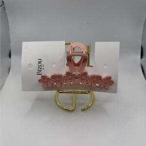 Pink Floral Hair Claw